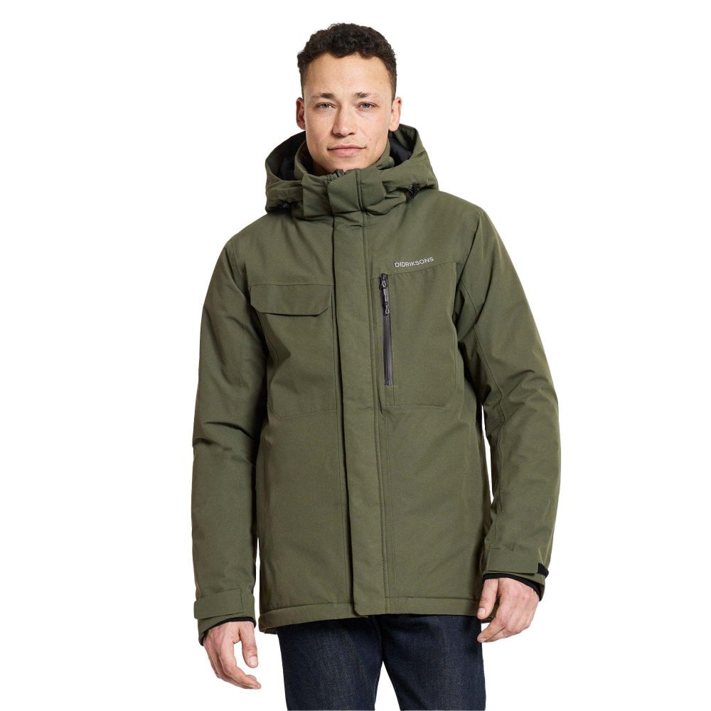 Didriksons Men's Stefan Waterproof Jacket: : :, Colour Deep Green 3XL - Outdoor Action - Image 3