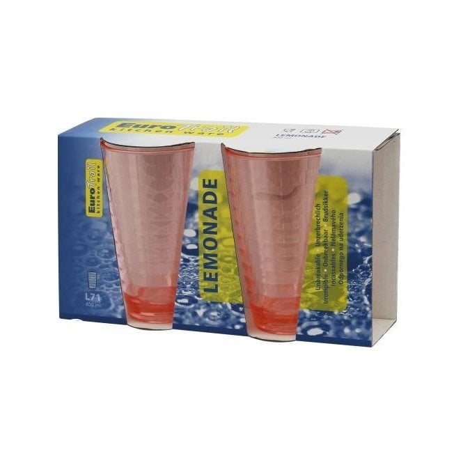 Euro Trail  400ml Lemonade Glass - 2 Pack
