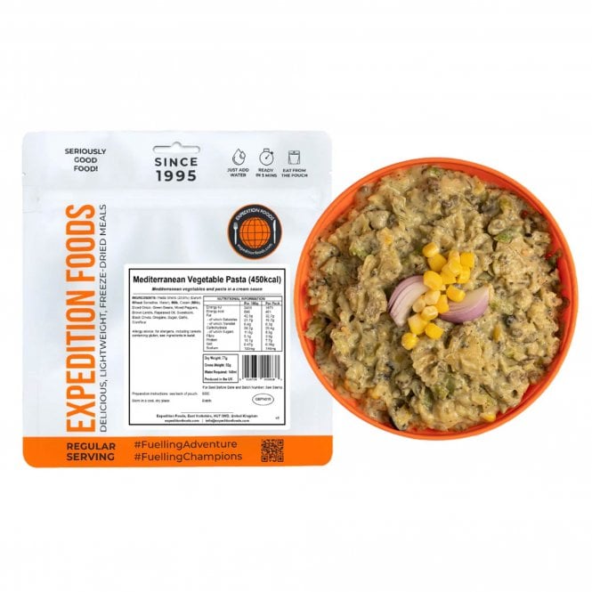 Expedition Foods  Mediterranean Vegetable Pasta 450Kcal