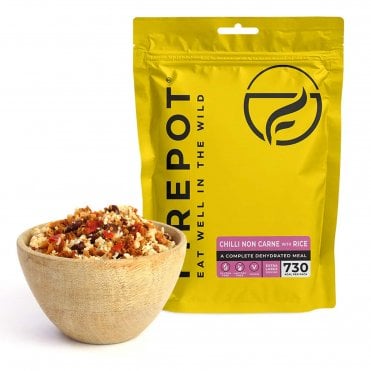 Firepot Chilli Non Carne and Rice