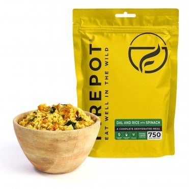 Firepot Dal and Rice with Spinach