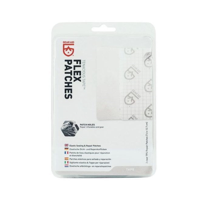 Gear Aid  Tenacious Tape Clear Flex Patches 7.6 x 12.7cm 2 Pack 