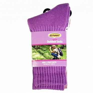 Grisport 3-Pack Girls Socks