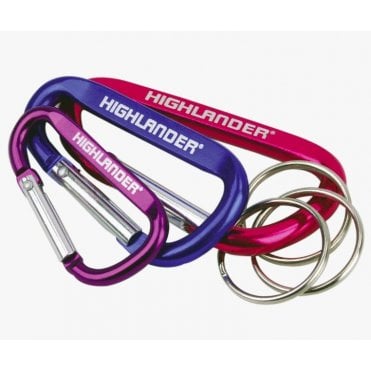 Highlander Karabiner Keyrings x3Pcs