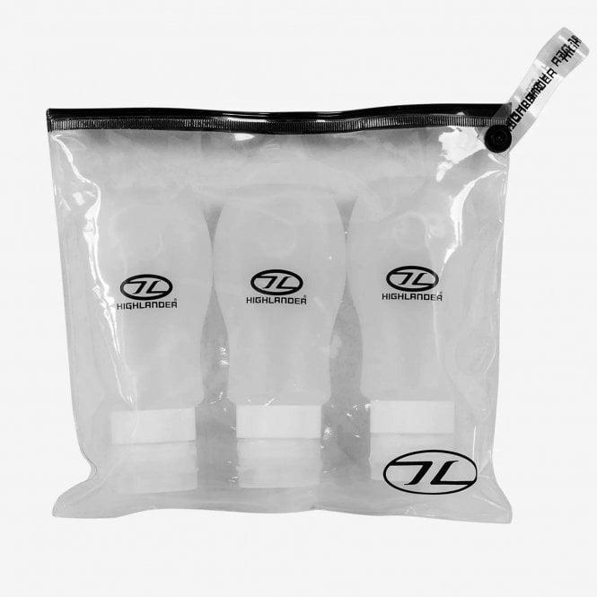 Highlander  Silicone Travel Bottles 3 Pack