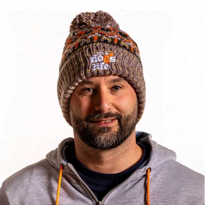 It's a Dogs Life Its a Dogs Life Blizzard Beanie Fair Isle with Pom