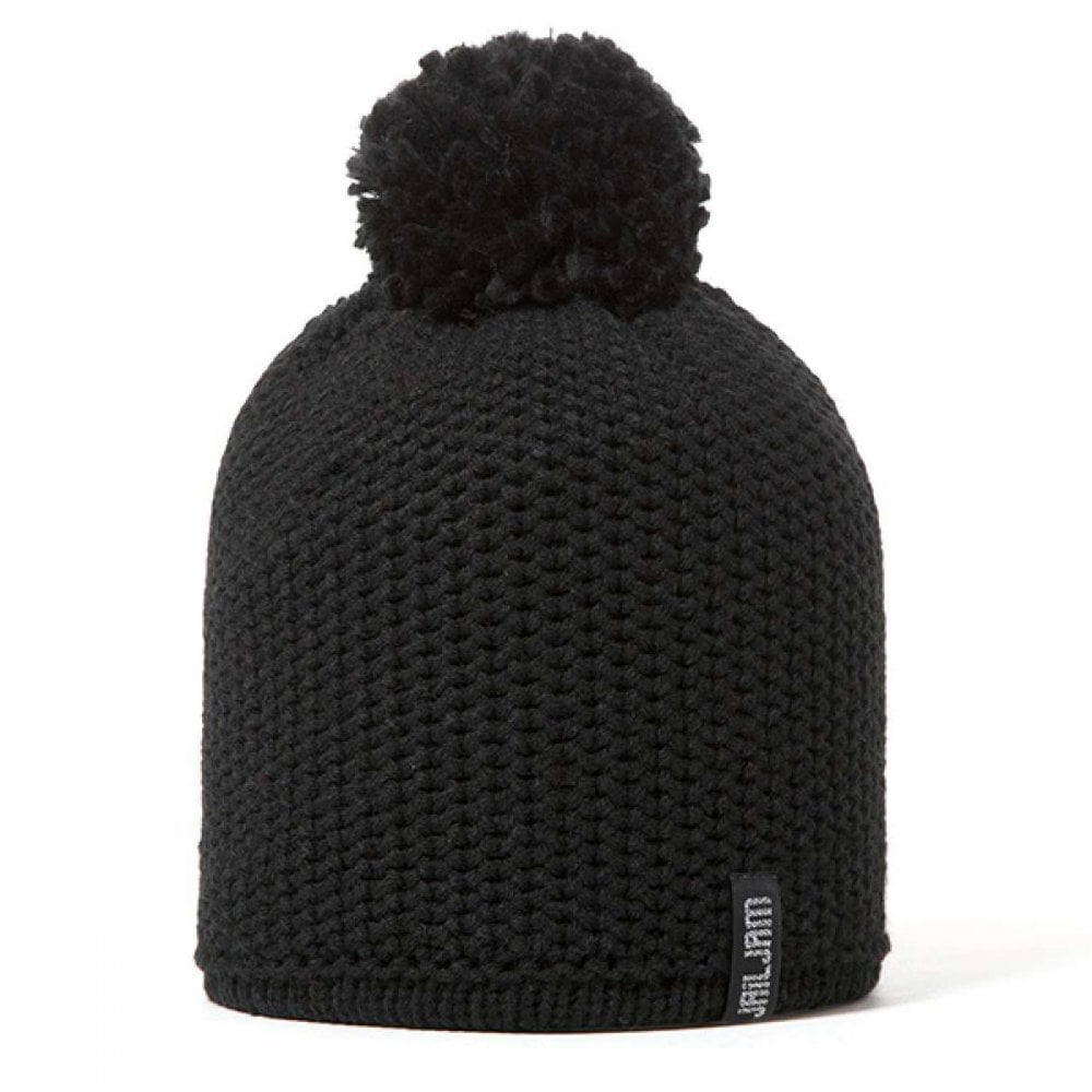 Jail Jam Women's Black Athabasca Bobble Hat: Colour:
