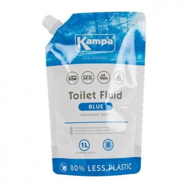 Kampa Blue Toilet Fluid 1L Eco Pouch
