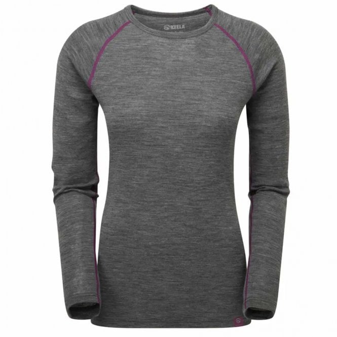 Keela  Womens Merino L/S Round Neck Top