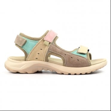 Lazy Dogz Womens Alston Multi Leather Sandal