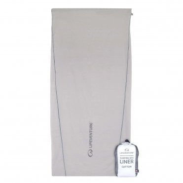Lifeventure Sleeping Bag Liner - Cotton Rectangular