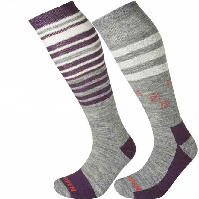 Lorpen  Womens Merino 2 Pack Ski Socks