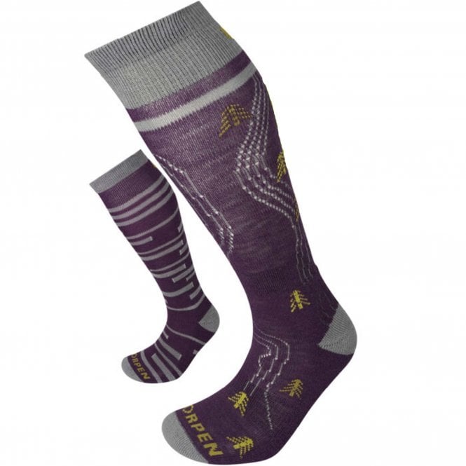 Lorpen  Womens T1 Merino Ski 2 Pack Socks