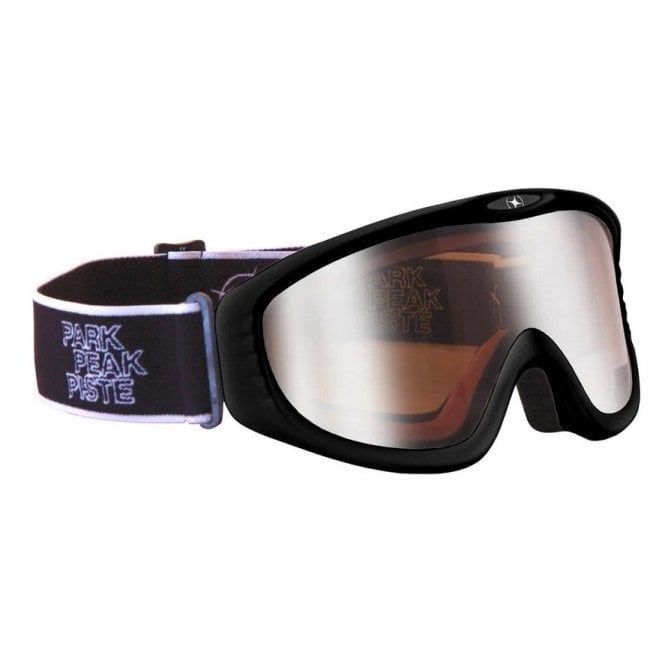 Manbi  Vulcan Snowsport Goggle Black Silver Cat 3