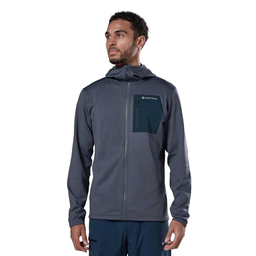 Montane Men's Protium Cp Fleece Hoodie: : :, Colour: Dark Dark Sky Extra Large - Outdoor Action