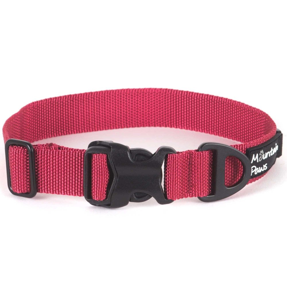 Mountain Paws Extra Tough Dog Collar: : :, Colour: Red Small - Outdoor Action