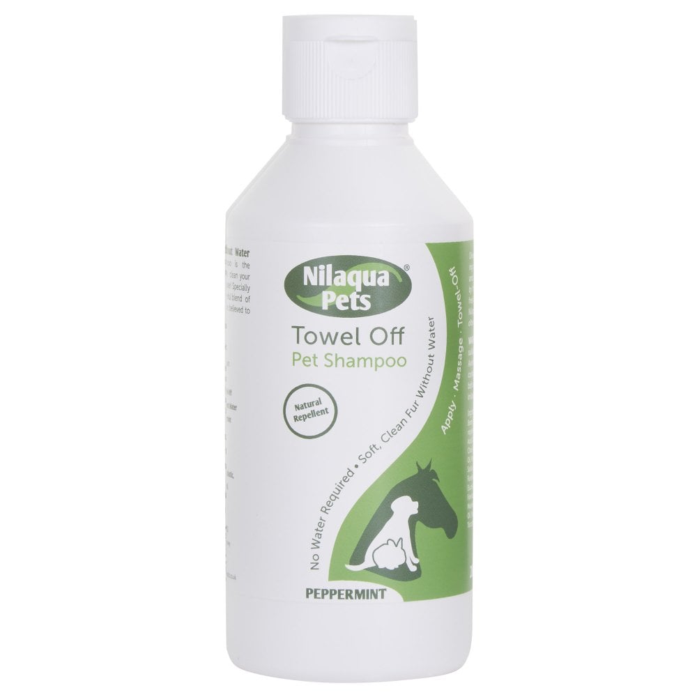 Nilaqua Pets Towel Off Pet Shampoo Natural Repellent- Peppermint 200Ml