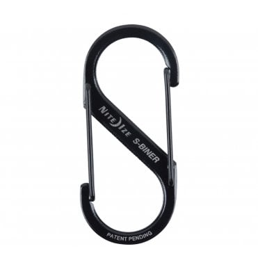 NiteIze S-Biner Duel Carabiner Size 1 - 2 Pack- Black