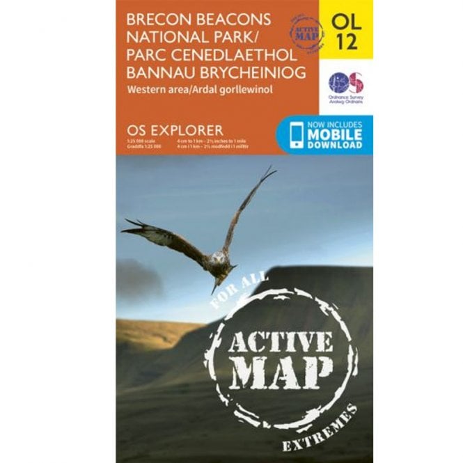 Ordnance Survey  Egm Active OL12 Brecon Beacons National Park  Western