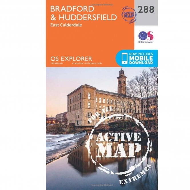 Ordnance Survey  Explorer Active Map 288 Bradford & Huddersfield