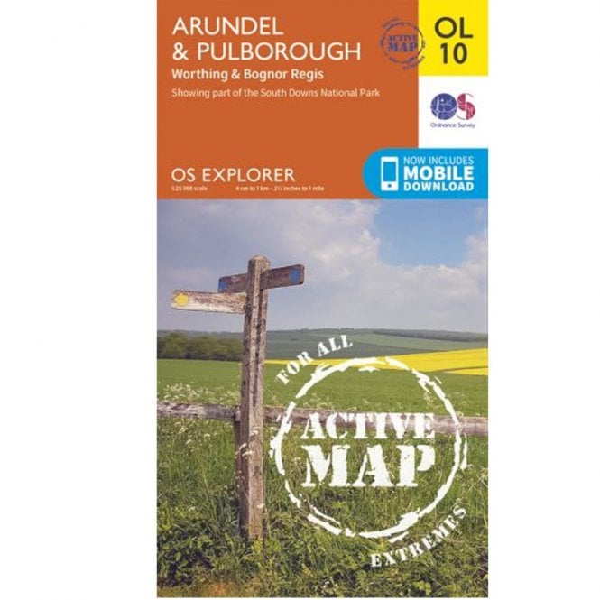 Ordnance Survey  Explorer Active Map OL10 Arundel & Pulborough