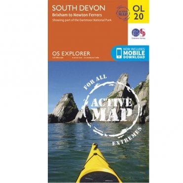 Ordnance Survey Explorer Active Map OL20 South Devon, Brixham To Newton Ferrers