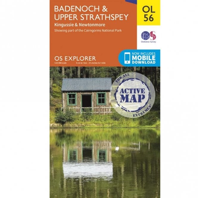 Ordnance Survey  Explorer Active Map OL56 Badenoch & Strathspey