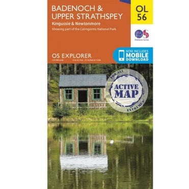 Ordnance Survey Explorer Active Map OL56 Badenoch & Strathspey