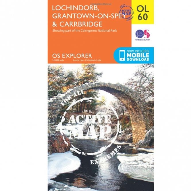 Ordnance Survey  Explorer Active Map OL60 Lochindorb, Grantown-On-Spey & Carrbridge