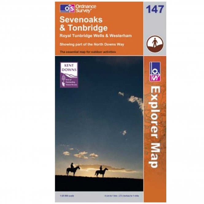 Ordnance Survey  Explorer Map 147 Sevenoaks And Tonbridge