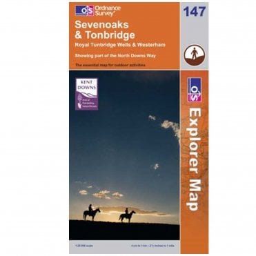Ordnance Survey Explorer Map 147 Sevenoaks And Tonbridge