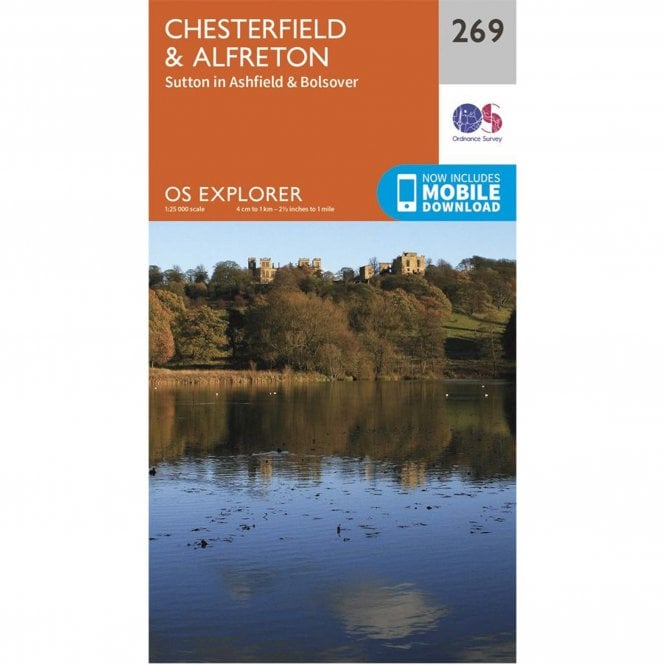 Ordnance Survey  Explorer Map 269 Chesterfield And Alfreton