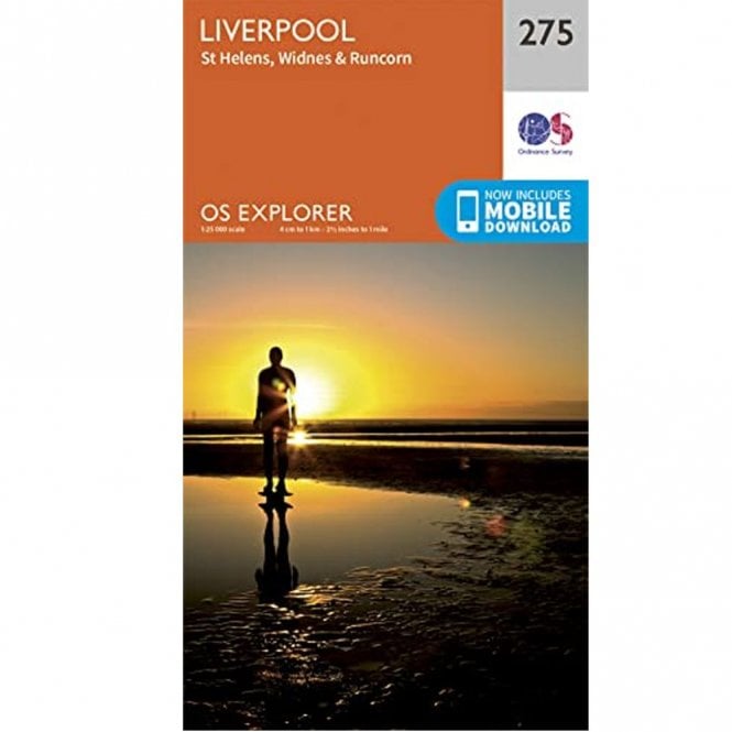 Ordnance Survey  Explorer Map 275 Liverpool, St Helens - Widnes And Runcorn