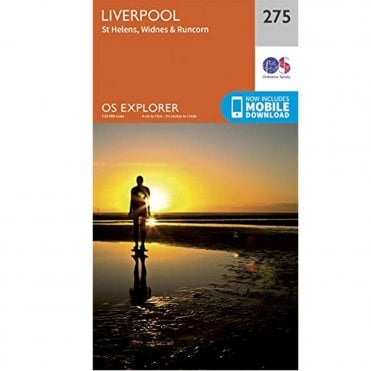 Ordnance Survey Explorer Map 275 Liverpool, St Helens - Widnes And Runcorn