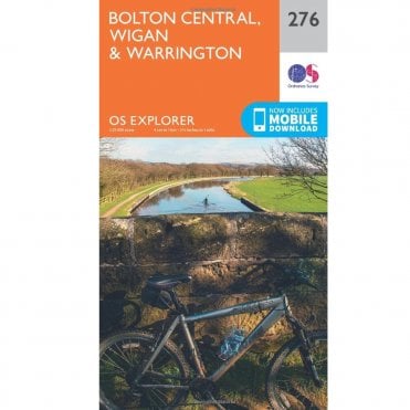 Ordnance Survey Explorer Map 276 Bolton, Wigan And Warrington