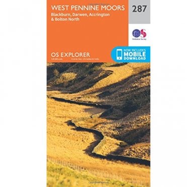 Ordnance Survey Explorer Map 287 West Pennine Moors - Blackburn, Darwen And Accrington