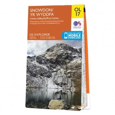 Ordnance Survey Explorer Map OL17 Snowdon & Conwy Valley