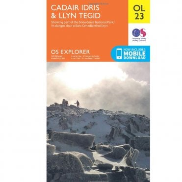 Ordnance Survey Explorer Map OL23 Cadair Idris & Llyn Tegid