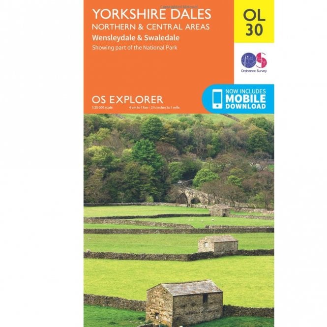 Ordnance Survey  Explorer Map OL30 Yorkshire Dales - Northern & Central Areas