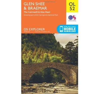 Ordnance Survey Explorer Map OL52 Glen Shee & Braemar