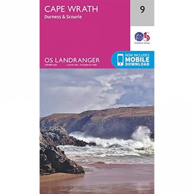 Ordnance Survey  Landranger Map 009 Cape Wrath, Durness & Scourie