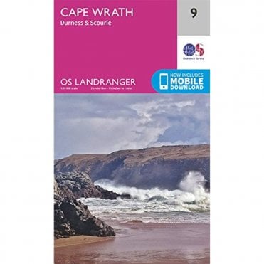 Ordnance Survey Landranger Map 009 Cape Wrath, Durness & Scourie