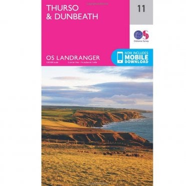 Ordnance Survey Landranger Map 011 Thurso & Dunbeath