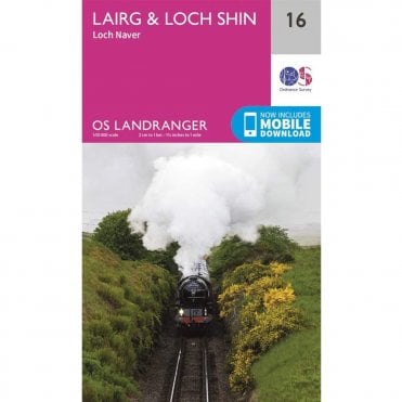 Ordnance Survey Landranger Map 016 Lairg & Loch Shin, Loch Naver