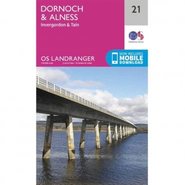 Ordnance Survey Landranger Map 021 Dornoch & Alness, Invergordon & Tain