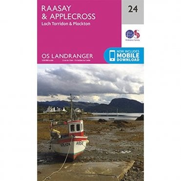 Ordnance Survey Landranger Map 024 Raasay & ApplecrOrdnance Surveys, Loch Torridon & Plockton