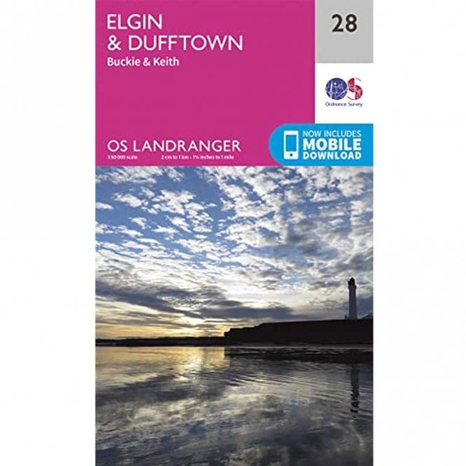 Ordnance Survey  Landranger Map 028 Elgin, Dufftown, Buckie & Keith