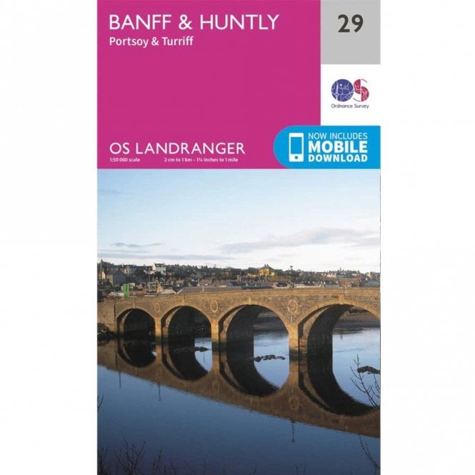 Ordnance Survey  Landranger Map 029 Banff & Huntly, Portsoy & Turriff