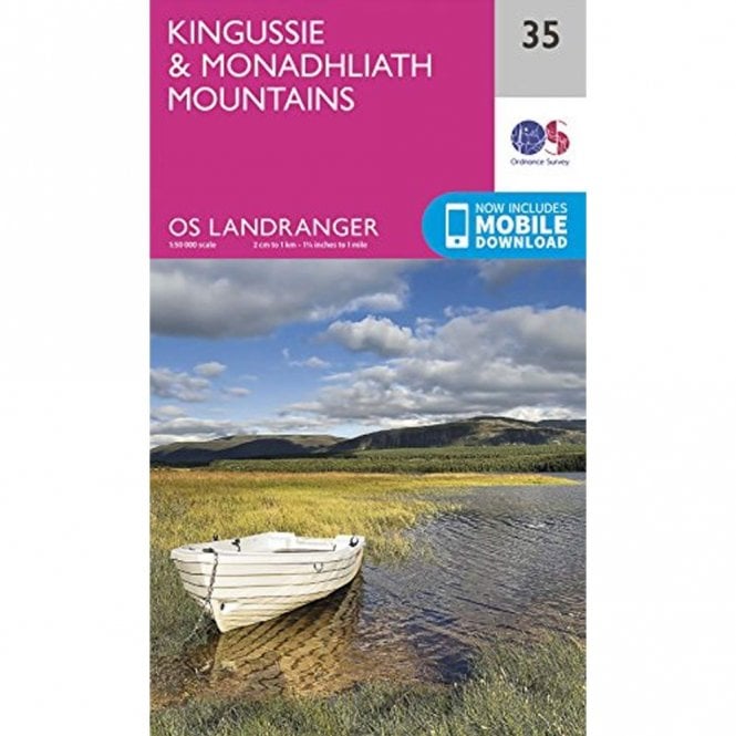 Ordnance Survey  Landranger Map 035 Kingussie & Monadhliath Mountains