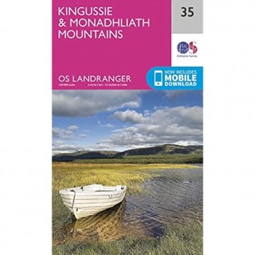 Ordnance Survey Landranger Map 035 Kingussie & Monadhliath Mountains